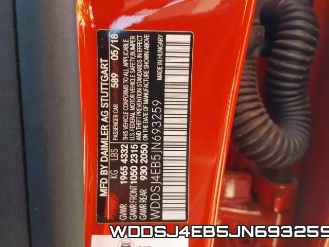 WDDSJ4EB5JN693259 фото 2