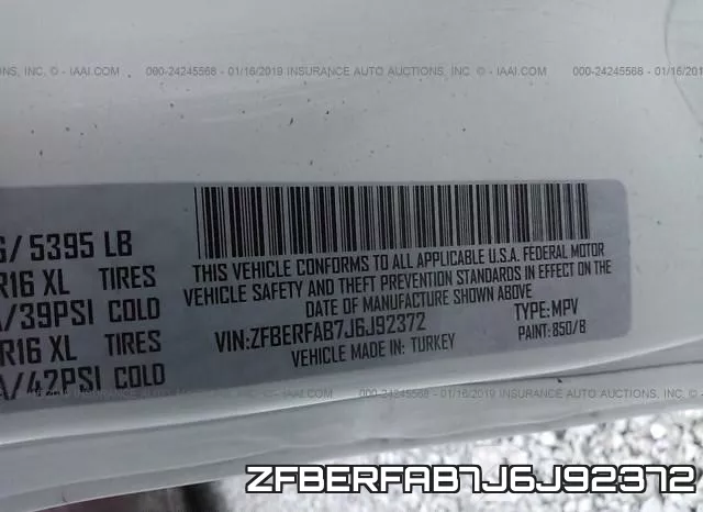 ZFBERFAB7J6J92372 фото 9