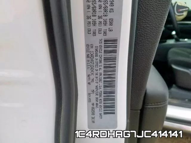 1C4RDHAG7JC414141 фото 2