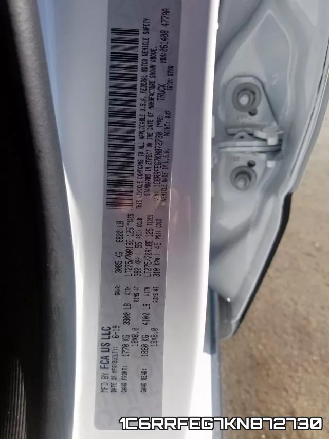 1C6RRFEG7KN872730 фото 2