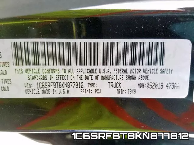 1C6SRFBT8KN877812 фото 2
