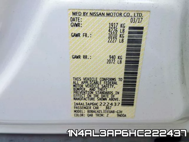 1N4AL3AP6HC222437 фото 2
