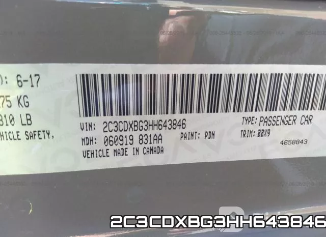 2C3CDXBG3HH643846 фото 10