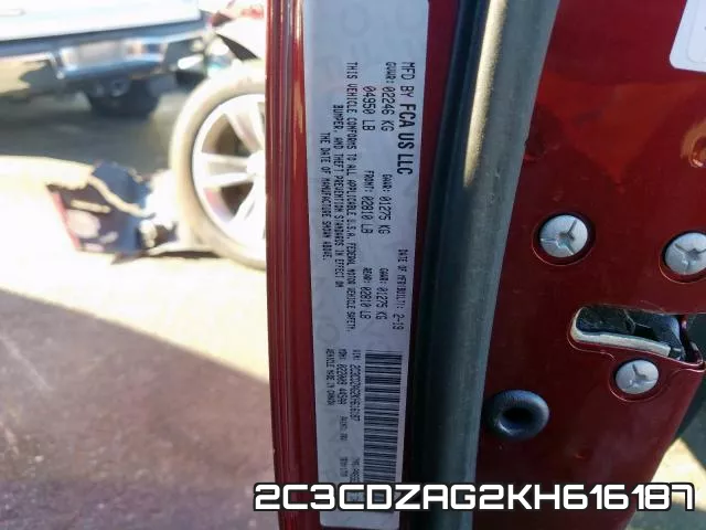 2C3CDZAG2KH616187 фото 2