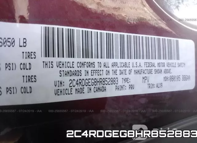 2C4RDGEG8HR852883 фото 10