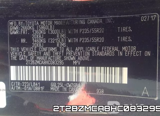 2T2BZMCA8HC083295 фото 10