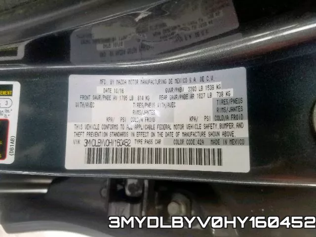 3MYDLBYV0HY160452 фото 2