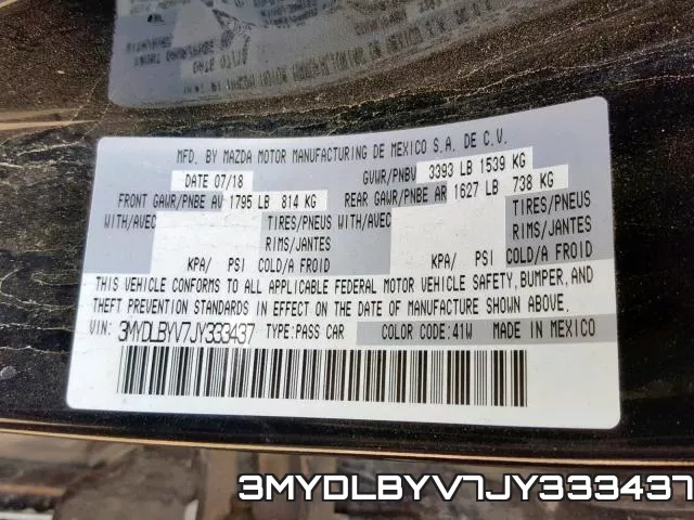 3MYDLBYV7JY333437 фото 2