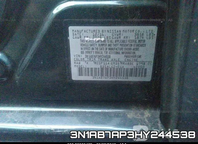 3N1AB7AP3HY244538 фото 10