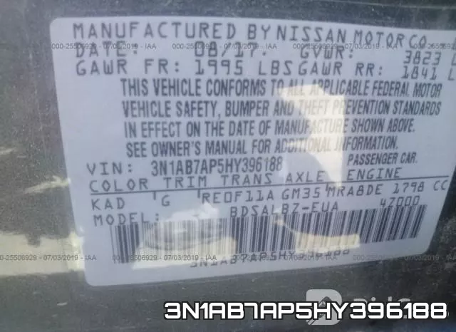 3N1AB7AP5HY396188 фото 10