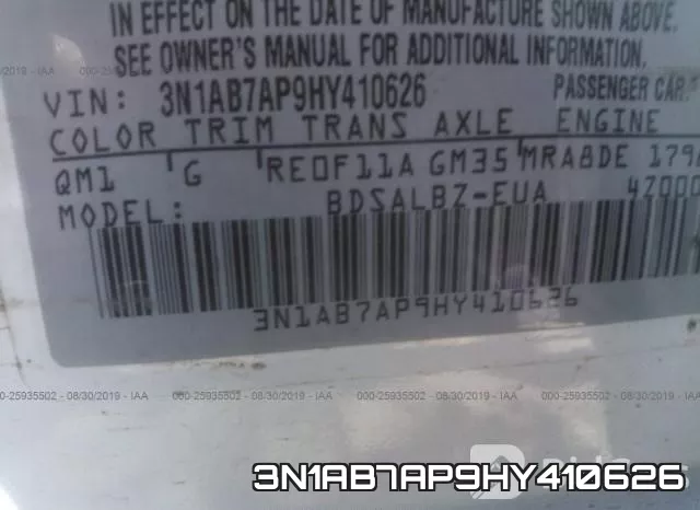3N1AB7AP9HY410626 фото 10