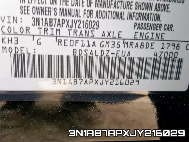 3N1AB7APXJY216029 фото 2