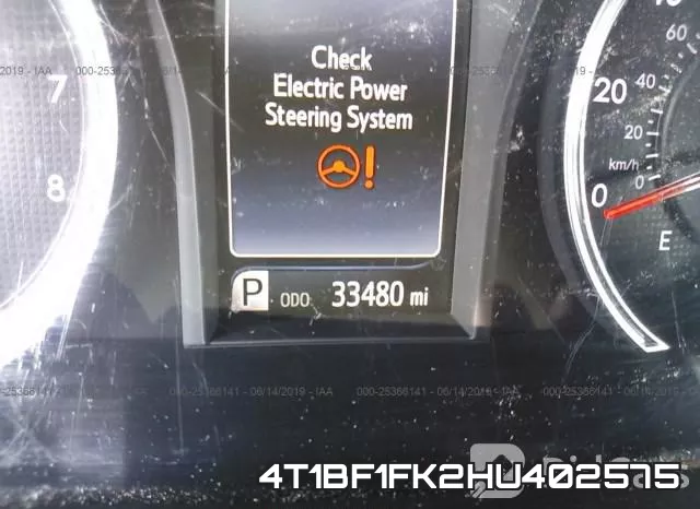 4T1BF1FK2HU402575 фото 8