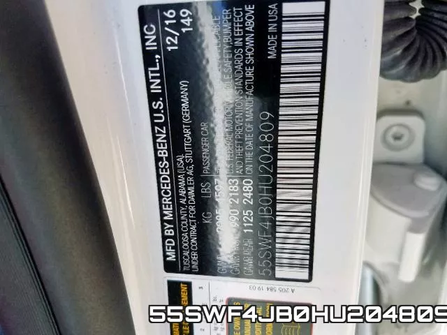 55SWF4JB0HU204809 фото 2