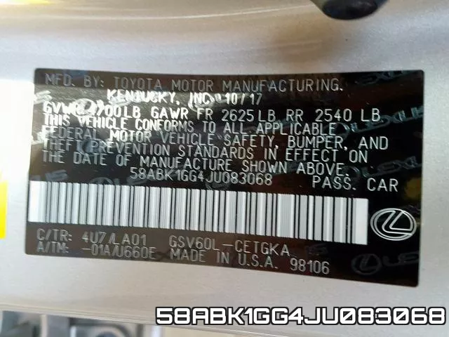58ABK1GG4JU083068 фото 2
