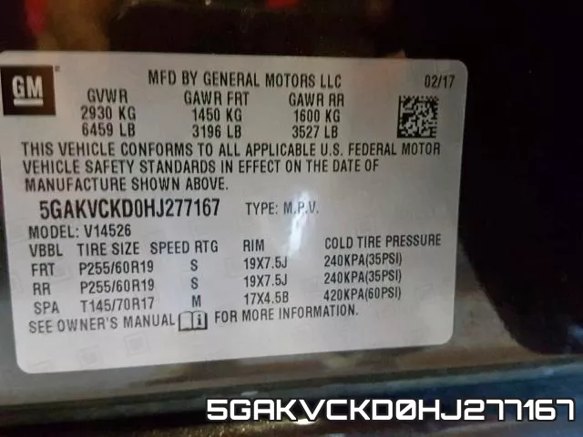 5GAKVCKD0HJ277167 фото 2