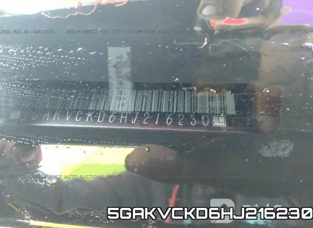 5GAKVCKD6HJ216230 фото 10