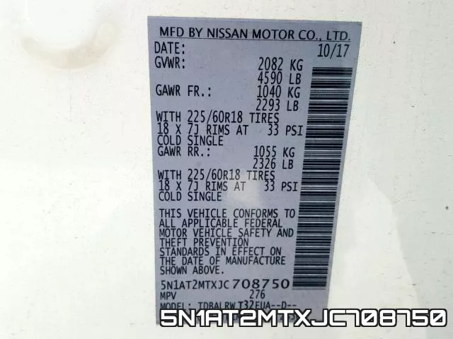 5N1AT2MTXJC708750 фото 2