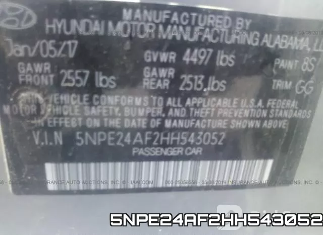 5NPE24AF2HH543052 фото 10