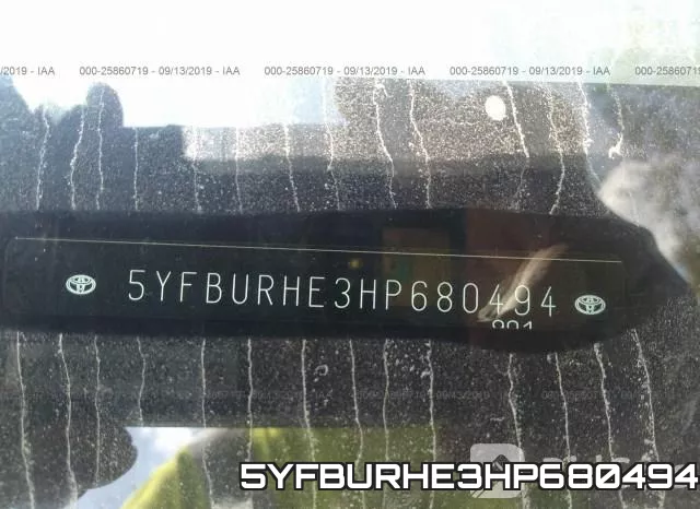 5YFBURHE3HP680494 фото 10