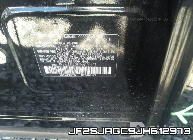 JF2SJAGC9JH612973 фото 10