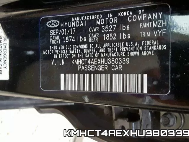 KMHCT4AEXHU380339 фото 2