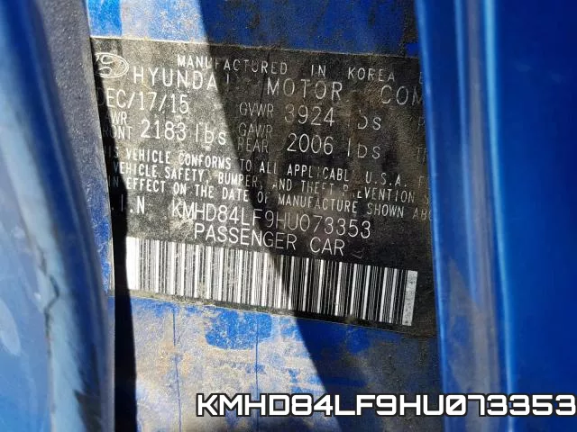 KMHD84LF9HU073353 фото 2