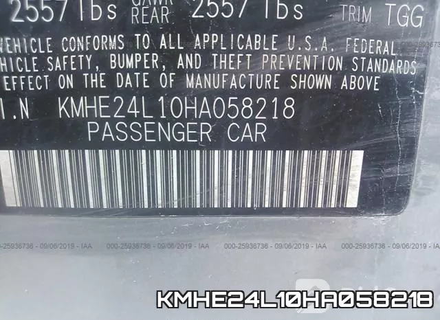 KMHE24L10HA058218 фото 10