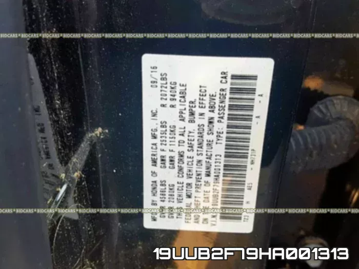 19UUB2F79HA001313 фото 2