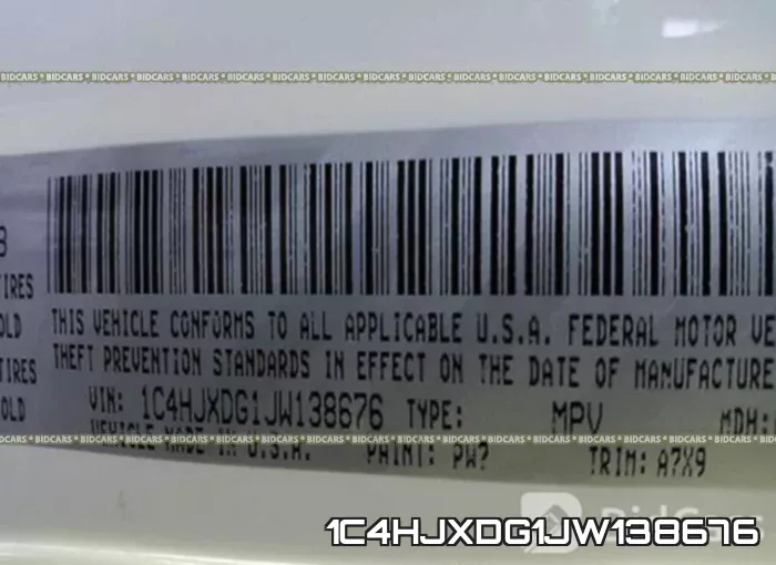 1C4HJXDG1JW138676 фото 10