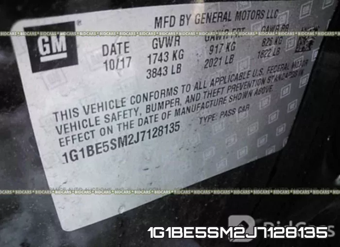 1G1BE5SM2J7128135 фото 10