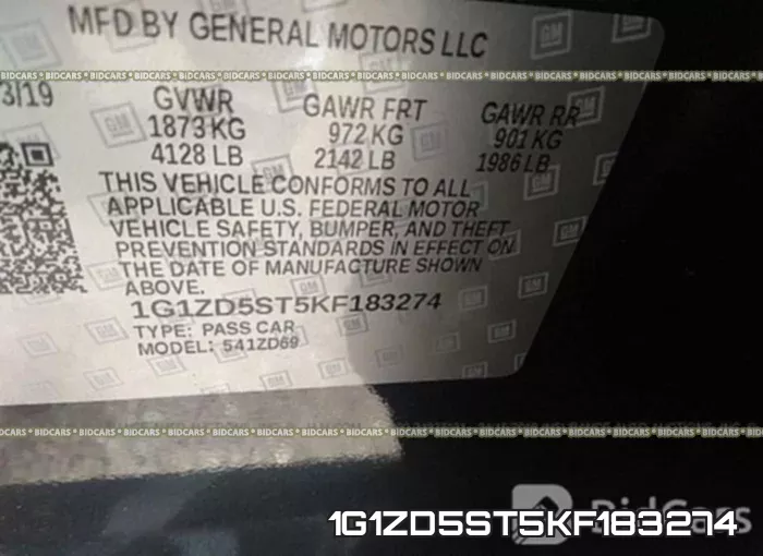 1G1ZD5ST5KF183274 фото 10