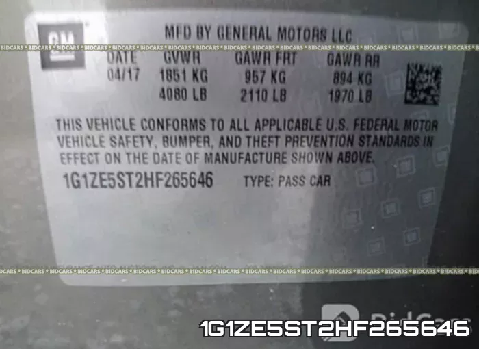 1G1ZE5ST2HF265646 фото 10