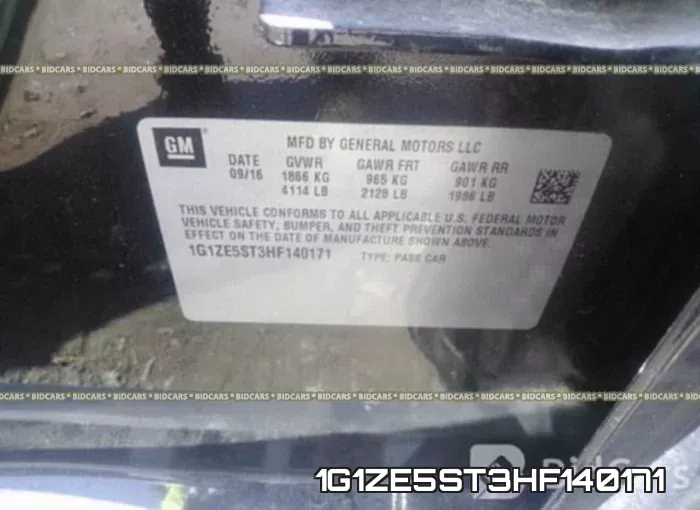 1G1ZE5ST3HF140171 фото 10