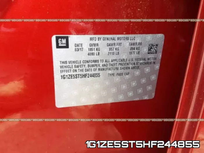 1G1ZE5ST5HF244855 фото 2