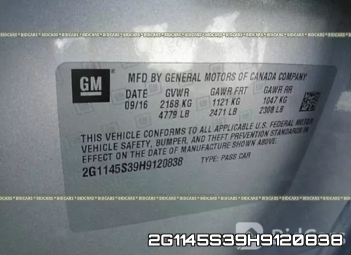 2G1145S39H9120838 фото 10