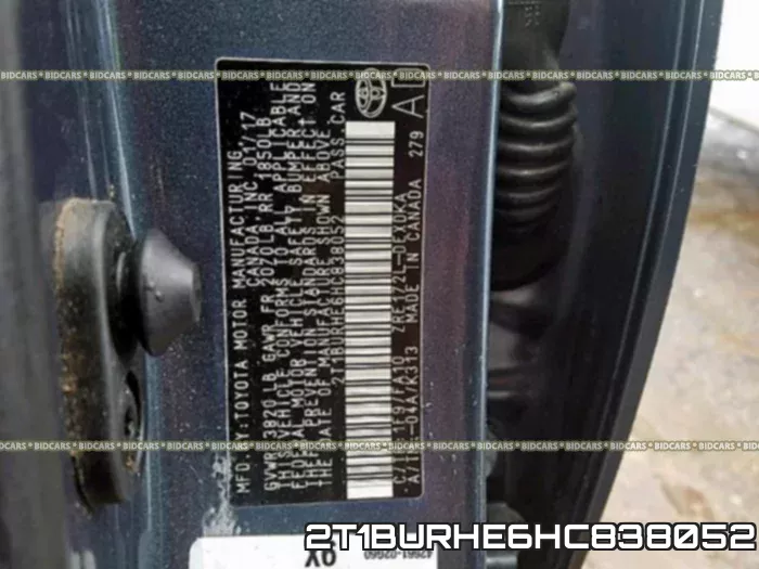 2T1BURHE6HC838052 фото 2