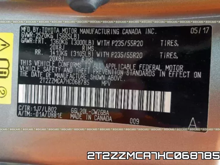 2T2ZZMCA7HC068785 фото 2