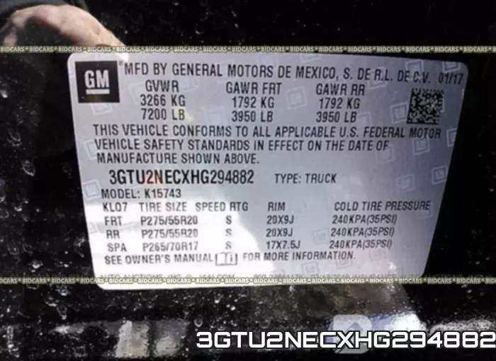 3GTU2NECXHG294882 фото 10