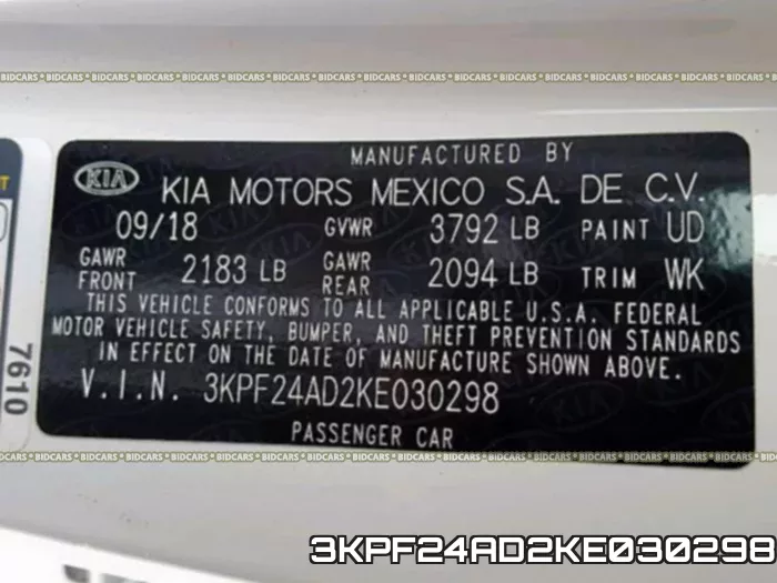 3KPF24AD2KE030298 фото 2