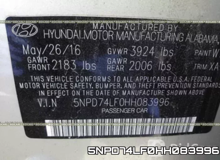 5NPD74LF0HH083996 фото 10