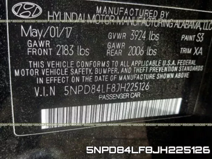5NPD84LF8JH225126 фото 2