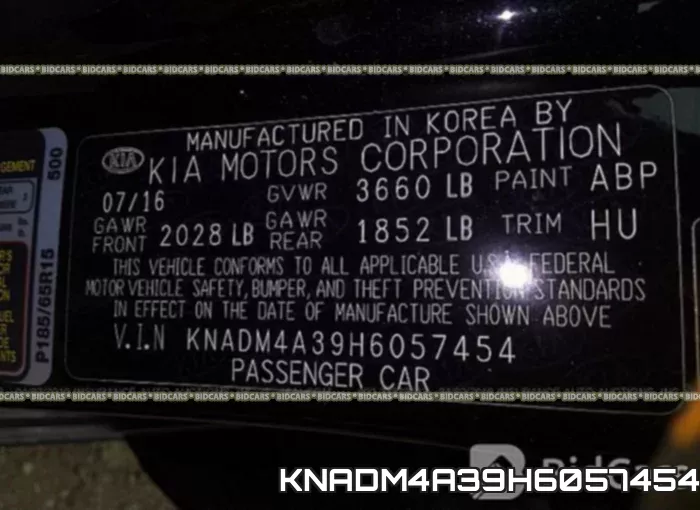 KNADM4A39H6057454 фото 10
