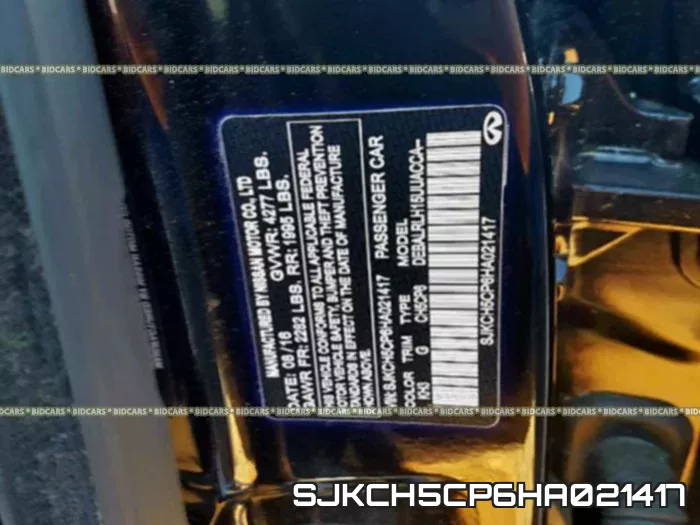 SJKCH5CP6HA021417 фото 2