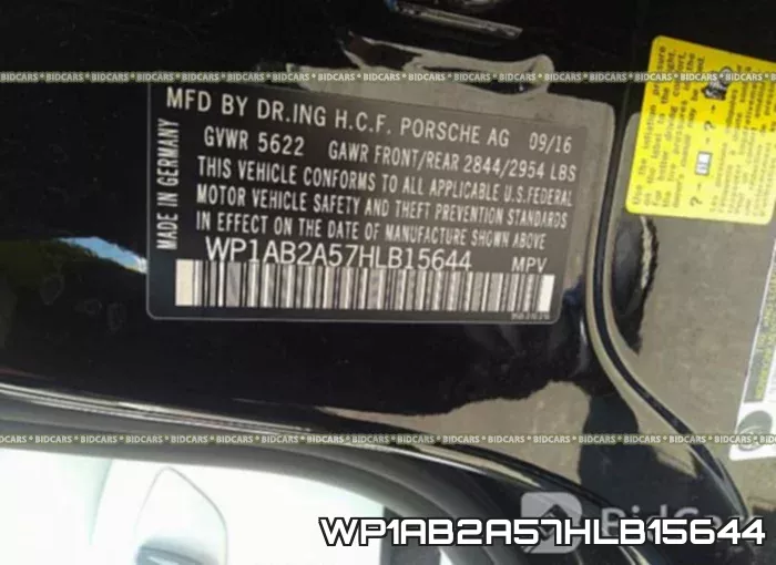 WP1AB2A57HLB15644 фото 10