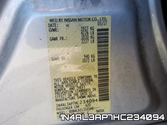 1N4AL3AP7HC234094 фото 2