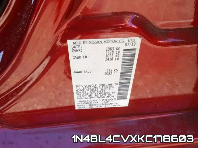 1N4BL4CVXKC178603 фото 2