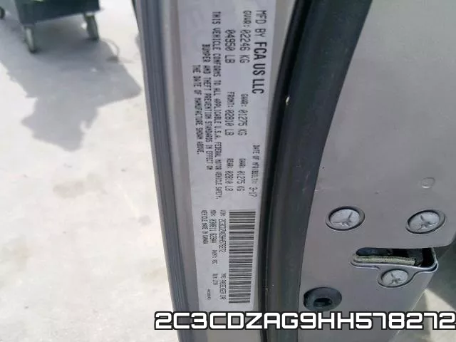 2C3CDZAG9HH578272 фото 2
