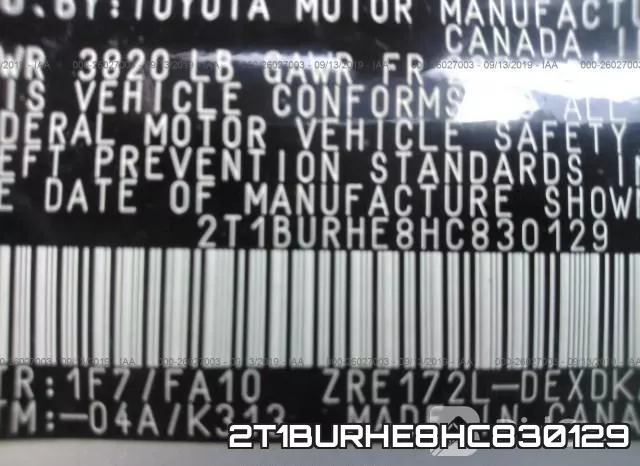 2T1BURHE8HC830129 фото 10