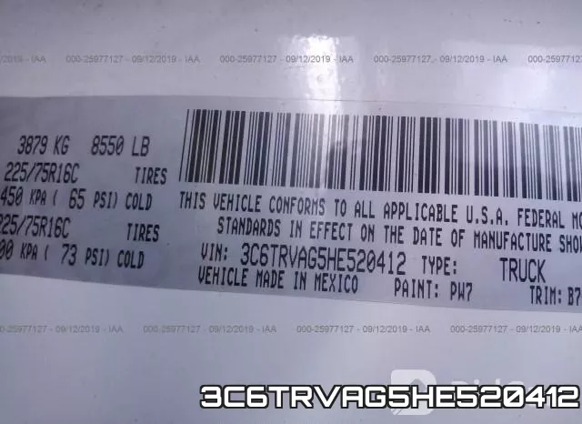 3C6TRVAG5HE520412 фото 10
